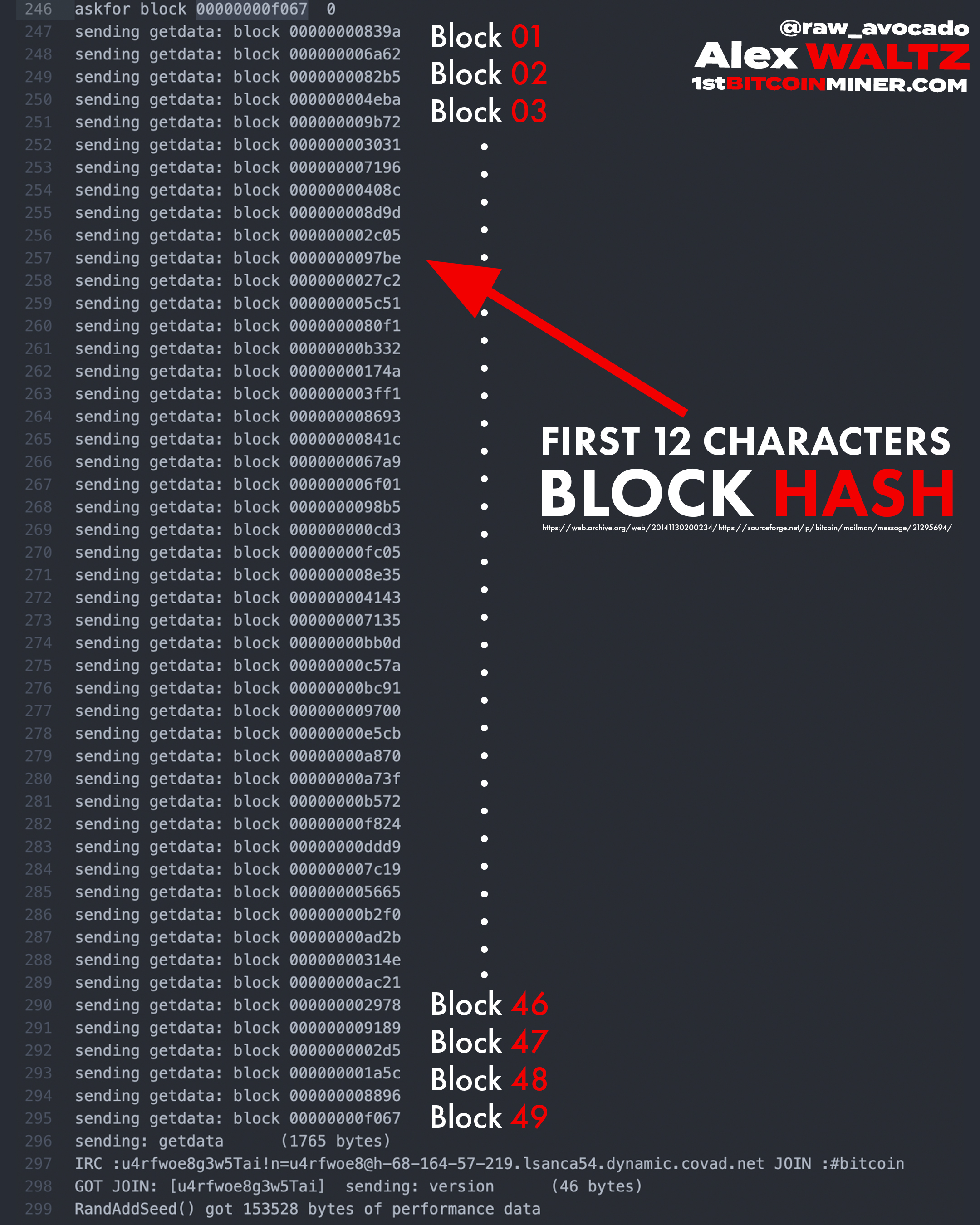 Hal Finney joins Bitcoin network at block 49 Bitcoin v0.1 client crash,node debug.log